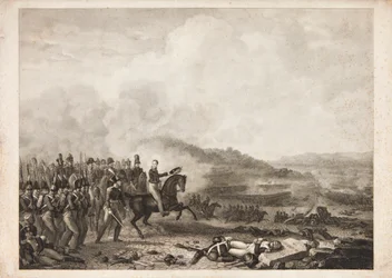 Prinsen af Orange i slaget ved Quatre Bras, 1815